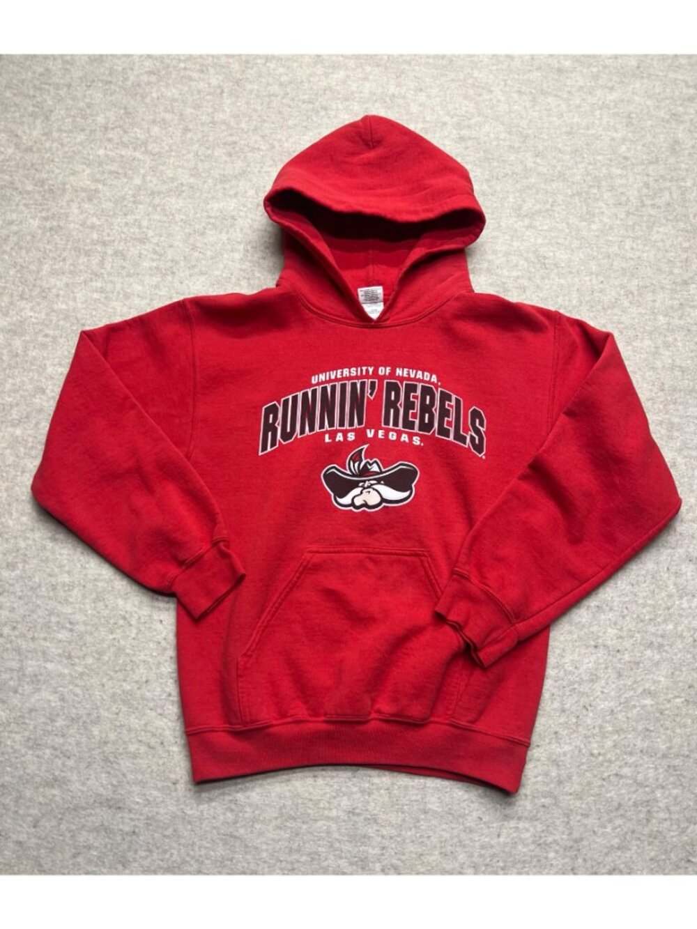 University of Nevada Runnin' Rebels Las Vegas Red Hoodie Sweatshirt Unisex Small - Picture 2 of 7